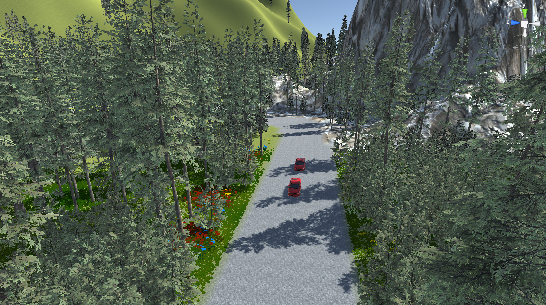 Car racing AI scene 3