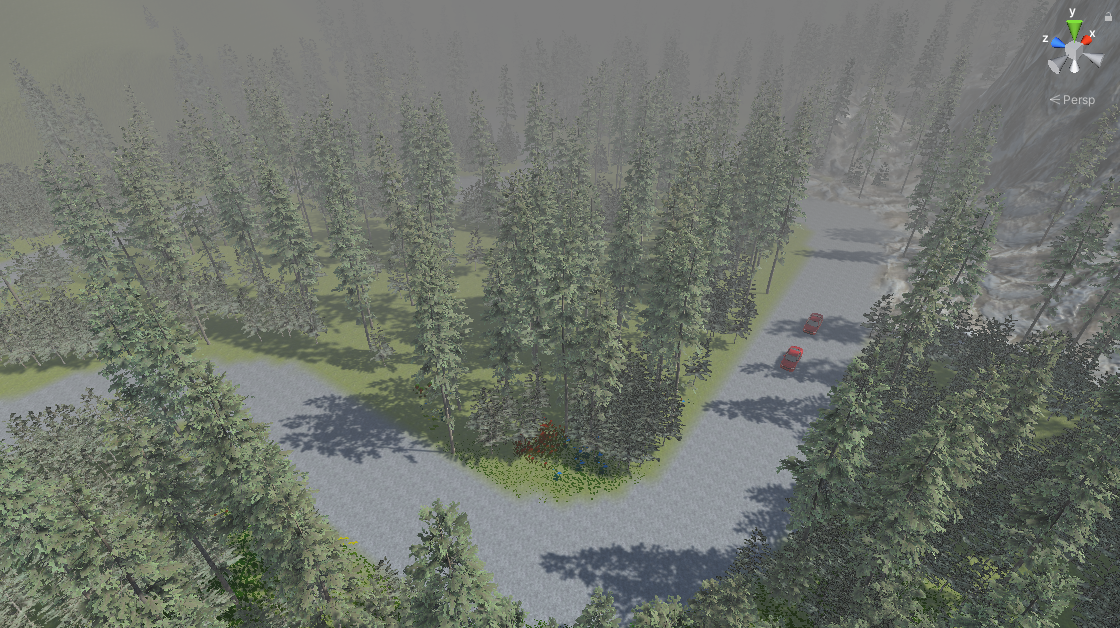 Car racing AI scene 5