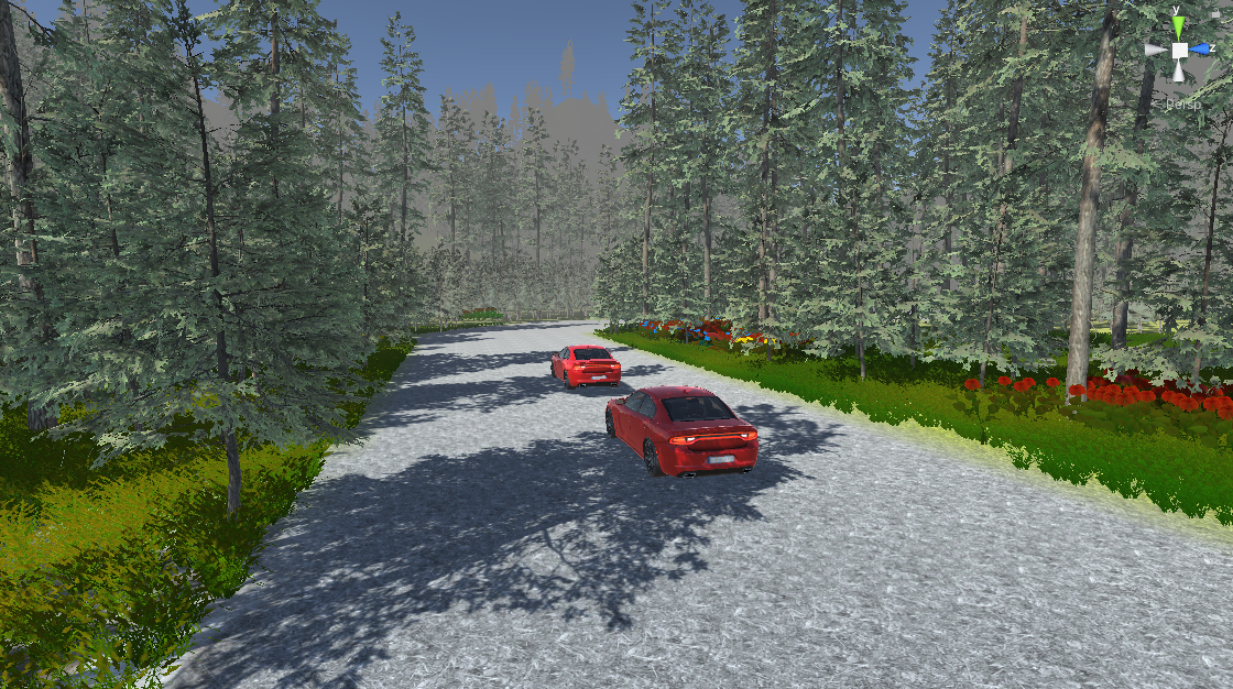 Car racing AI scene 8