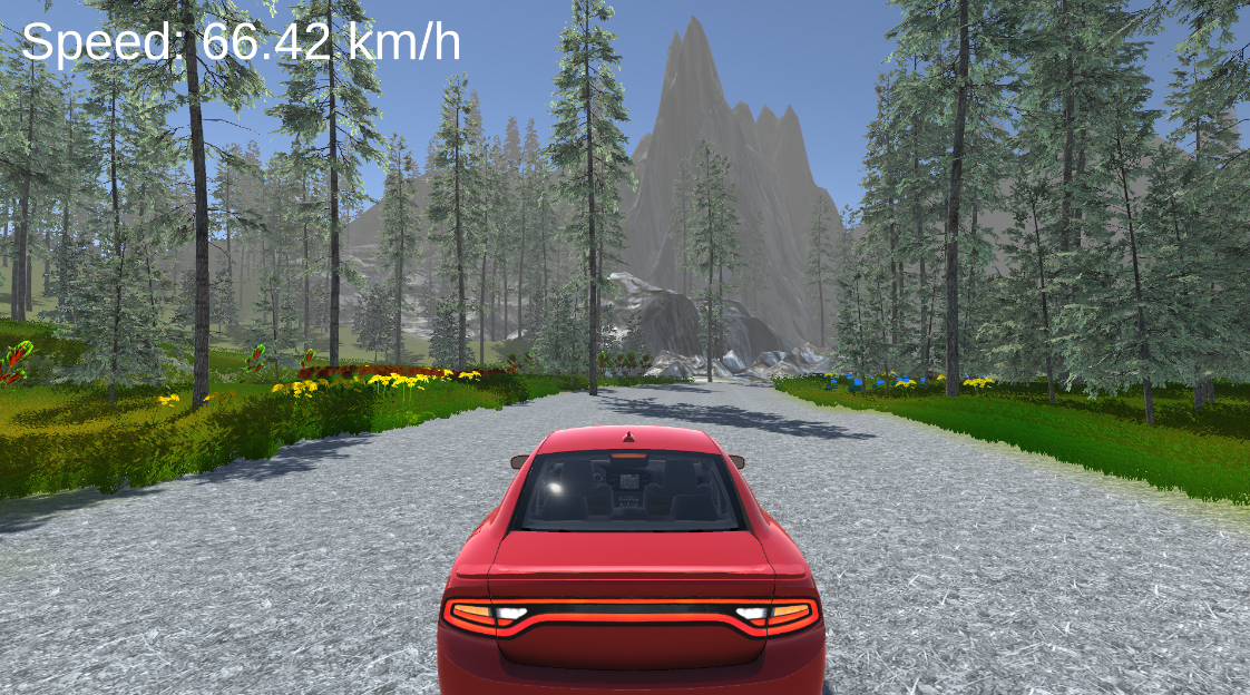 Car racing AI scene 9